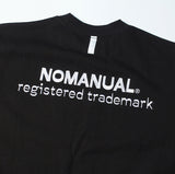 NOMANUAL(ノーマニュアル) W.S EMBROIDERED SWEATSHIRT - BLACK