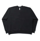 NOMANUAL(ノーマニュアル) PERFORATED SWEATSHIRT - BLACK