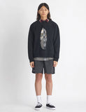 NOMANUAL(ノーマニュアル) PERFORATED SWEATSHIRT - BLACK