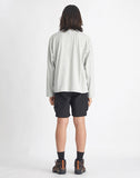 NOMANUAL(ノーマニュアル) PERFORATED LONG SLEEVE TEE - SAGE GRAY