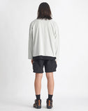 NOMANUAL(ノーマニュアル) PERFORATED LONG SLEEVE TEE - SAGE GRAY