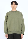 NOMANUAL(ノーマニュアル) REVERSED TM LOGO SWEATSHIRT - KHAKI