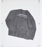 NOMANUAL(ノーマニュアル) REVERSED TM LOGO SWEATSHIRT - CHACOAL