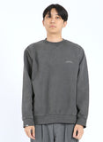 NOMANUAL(ノーマニュアル) REVERSED TM LOGO SWEATSHIRT - CHACOAL