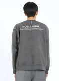 NOMANUAL(ノーマニュアル) REVERSED TM LOGO SWEATSHIRT - CHACOAL