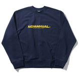 NOMANUAL(ノーマニュアル) NEW WORLD SWEATSHIRT - NAVY