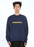 NOMANUAL(ノーマニュアル) NEW WORLD SWEATSHIRT - NAVY