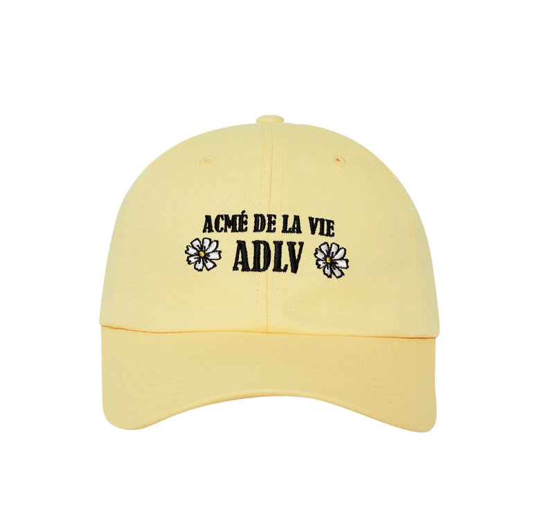 アクメドラビ(acme' de la vie) DAISY BALL CAP LIGHT YELLOW