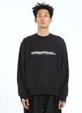 NOMANUAL(ノーマニュアル) NEW WORLD SWEATSHIRT - BLACK