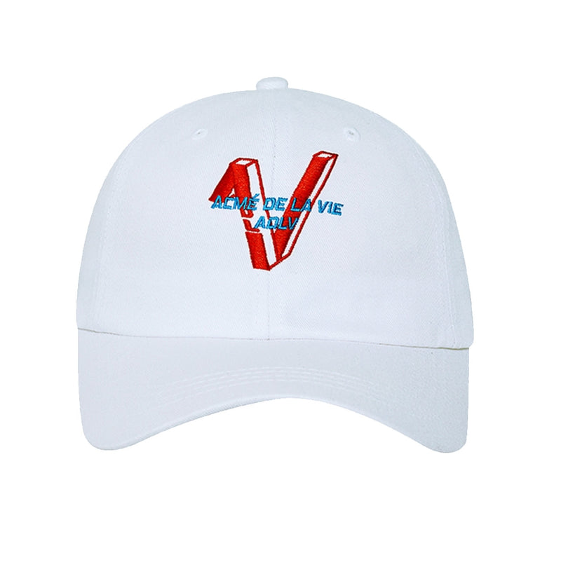 アクメドラビ(acme' de la vie)  SUCCESS V LOGO BALL CAP WHITE