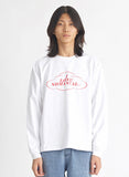 NOMANUAL(ノーマニュアル) LOVE NOMANUAL LONG SLEEVE TEE - WHITE