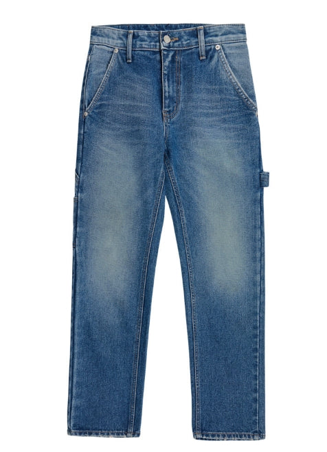 アクメドラビ(acme' de la vie)   STRAIGHT SIDE POCKET JEANS BLUE