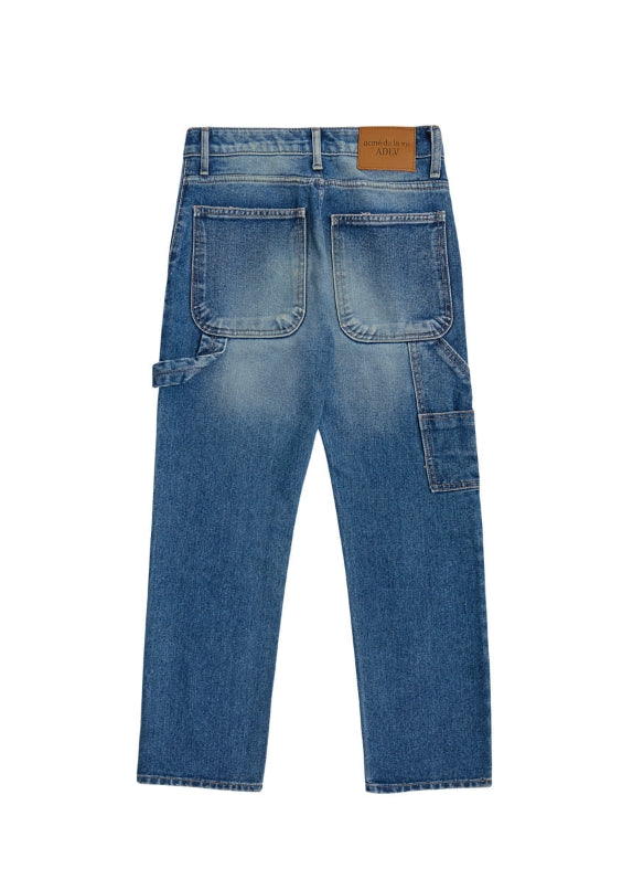 アクメドラビ(acme' de la vie)   STRAIGHT SIDE POCKET JEANS BLUE