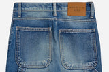 アクメドラビ(acme' de la vie)   STRAIGHT SIDE POCKET JEANS BLUE