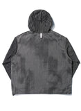 NOMANUAL(ノーマニュアル) MULTI PATTERN HOODIE - BLACK