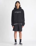 NOMANUAL(ノーマニュアル) TITLE HOODIE - BLACK