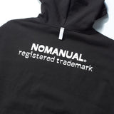 NOMANUAL(ノーマニュアル) TITLE HOODIE - BLACK