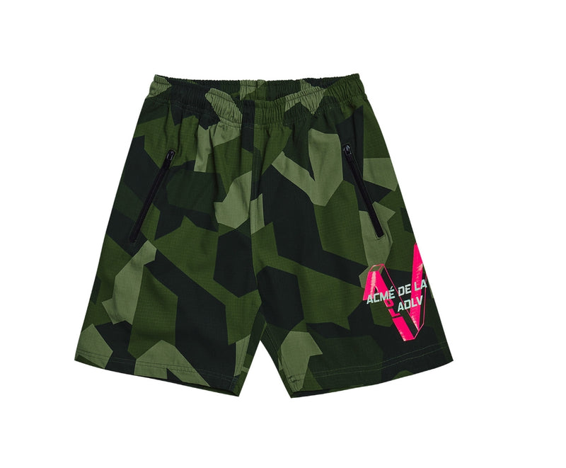 アクメドラビ(acme' de la vie)  POLISH V LOGO SETUP SHORT PANTS CAMOUFLAGE