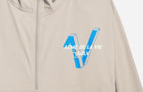 アクメドラビ(acme' de la vie)  POLISH V LOGO SETUP ANORAK BEIGE