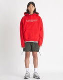 NOMANUAL(ノーマニュアル) TITLE HOODIE - RED