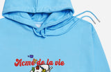 アクメドラビ(acme' de la vie) CEREAL LOGO HOODIE SKY BLUE