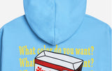 アクメドラビ(acme' de la vie) CEREAL LOGO HOODIE SKY BLUE