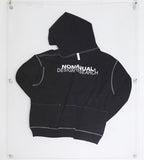 NOMANUAL(ノーマニュアル) 5 POCKET HOODED ZIP UP JACKET - BLACK