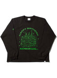 NOMANUAL(ノーマニュアル) HBD NOMANUAL LONG SLEEVE TEE - BLACK