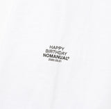 NOMANUAL(ノーマニュアル) HBD NOMANUAL LONG SLEEVE TEE - WHITE