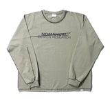 NOMANUAL(ノーマニュアル) R.D LONG SLEEVE TEE - LIGHT KHAKI