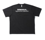 NOMANUAL(ノーマニュアル) TITLE T-SHIRT - BLACK