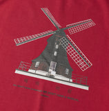 NOMANUAL(ノーマニュアル) WINDMILL T-SHIRT - RED