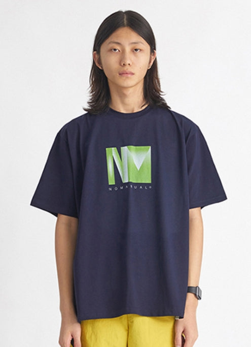 NOMANUAL(ノーマニュアル) PLANE FIGURE T-SHIRT - NAVY