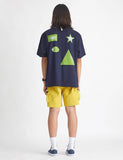 NOMANUAL(ノーマニュアル) PLANE FIGURE T-SHIRT - NAVY