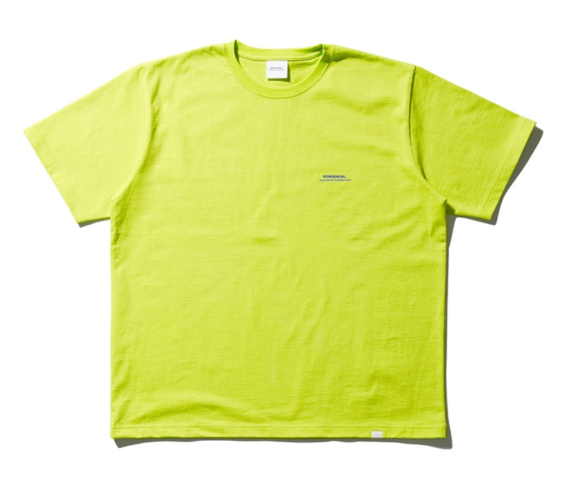 NOMANUAL(ノーマニュアル) S.TM T-SHIRT - NEON GREEN