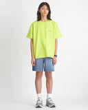 NOMANUAL(ノーマニュアル) S.TM T-SHIRT - NEON GREEN