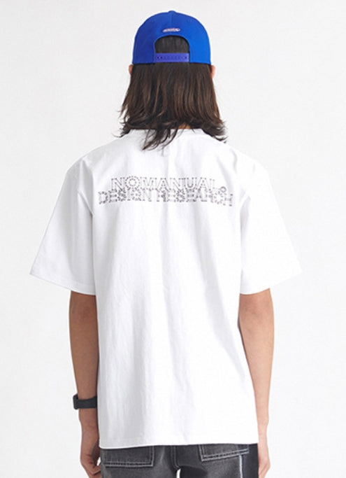 NOMANUAL(ノーマニュアル) BLUEPRINT T-SHIRT - WHITE