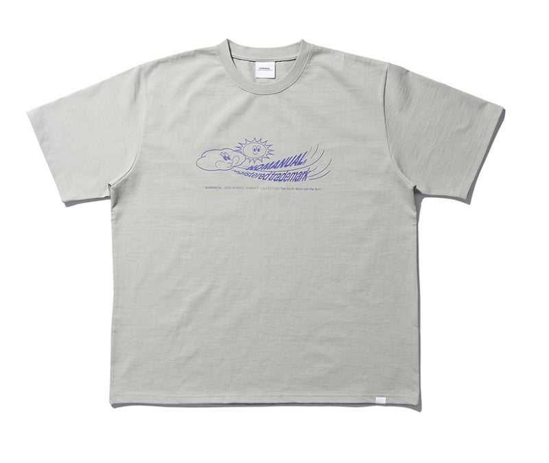 NOMANUAL(ノーマニュアル) W.S GRAPHIC T-SHIRT - GRAY