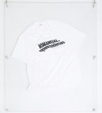 NOMANUAL(ノーマニュアル) BLOWN LOGO T-SHIRT - WHITE