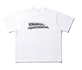 NOMANUAL(ノーマニュアル) BLOWN LOGO T-SHIRT - WHITE