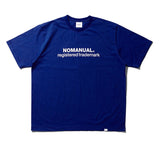 NOMANUAL(ノーマニュアル) B.TM T-SHIRT - BLUE