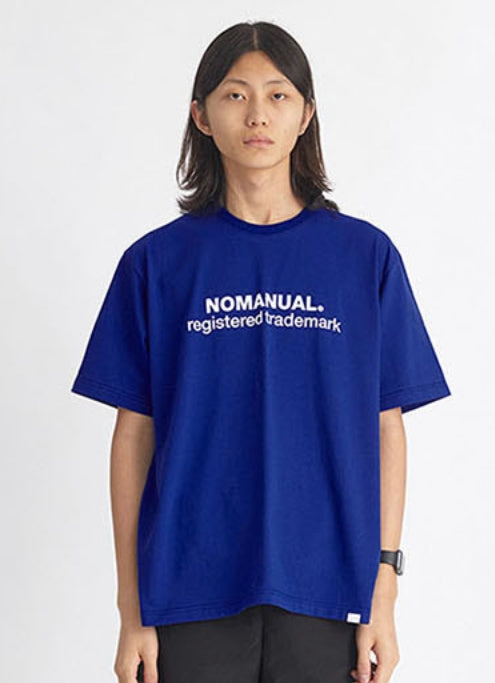 NOMANUAL(ノーマニュアル) B.TM T-SHIRT - BLUE