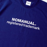 NOMANUAL(ノーマニュアル) B.TM T-SHIRT - BLUE