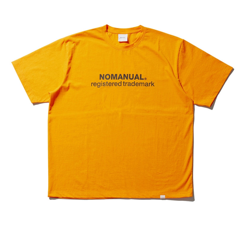 NOMANUAL(ノーマニュアル) B.TM T-SHIRT - NEON ORANGE