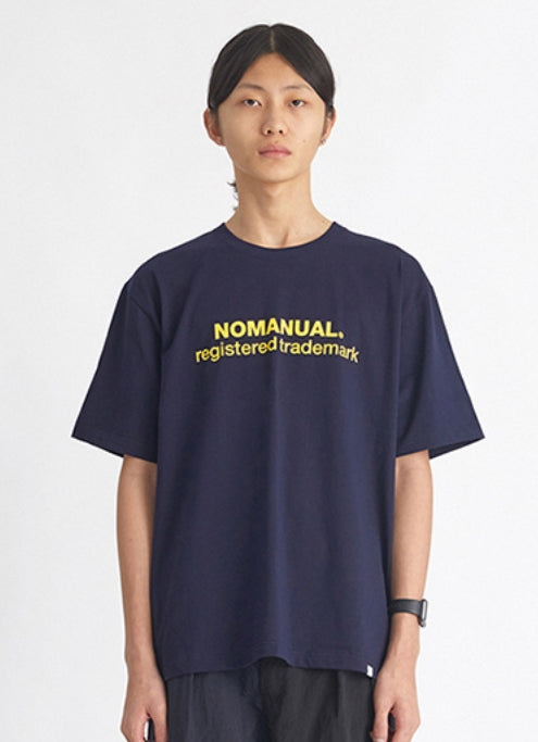 NOMANUAL(ノーマニュアル) B.TM T-SHIRT - NAVY
