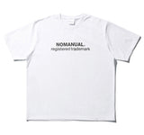 NOMANUAL(ノーマニュアル) B.TM T-SHIRT - WHITE