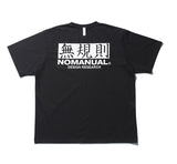 NOMANUAL(ノーマニュアル) 無規則 T-SHIRT - BLACK