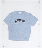 NOMANUAL(ノーマニュアル) NM UNIV. T-SHIRT - SKYBLUE