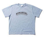 NOMANUAL(ノーマニュアル) NM UNIV. T-SHIRT - SKYBLUE
