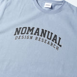 NOMANUAL(ノーマニュアル) NM UNIV. T-SHIRT - SKYBLUE